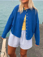 Button-down Dropped Shoulder Cardigan (15)