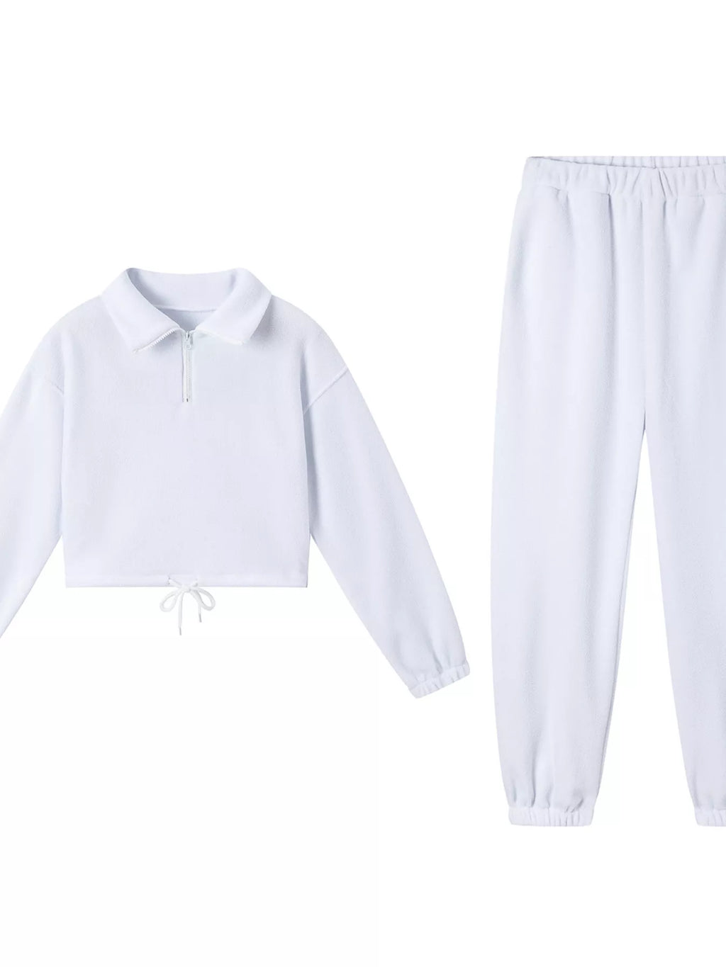 Quarter Zip Sweatshirt Pants Set (2)