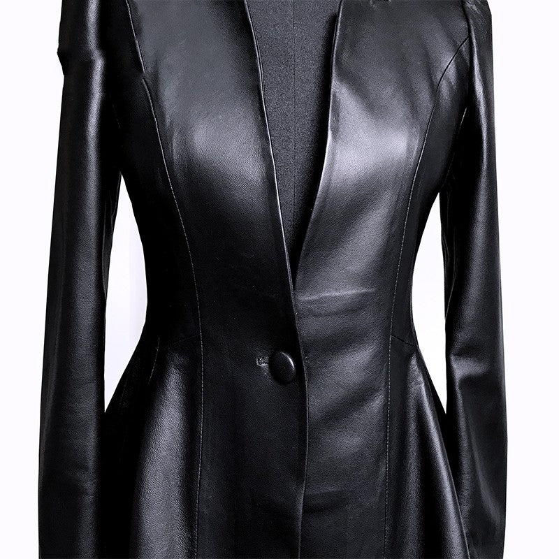Short Coat Leather Jacket photo 1