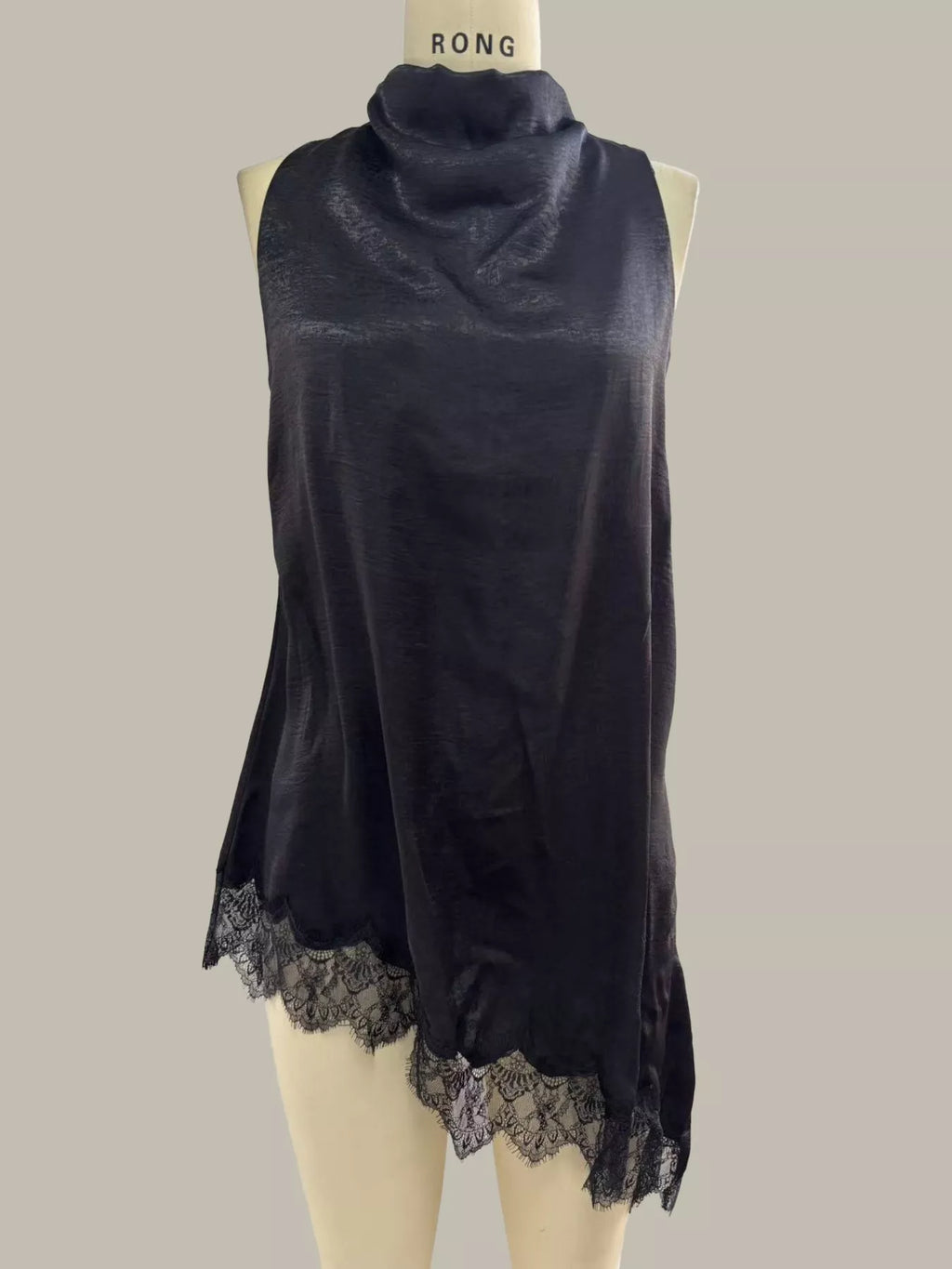 High Neck Lace Trim Cami (6)