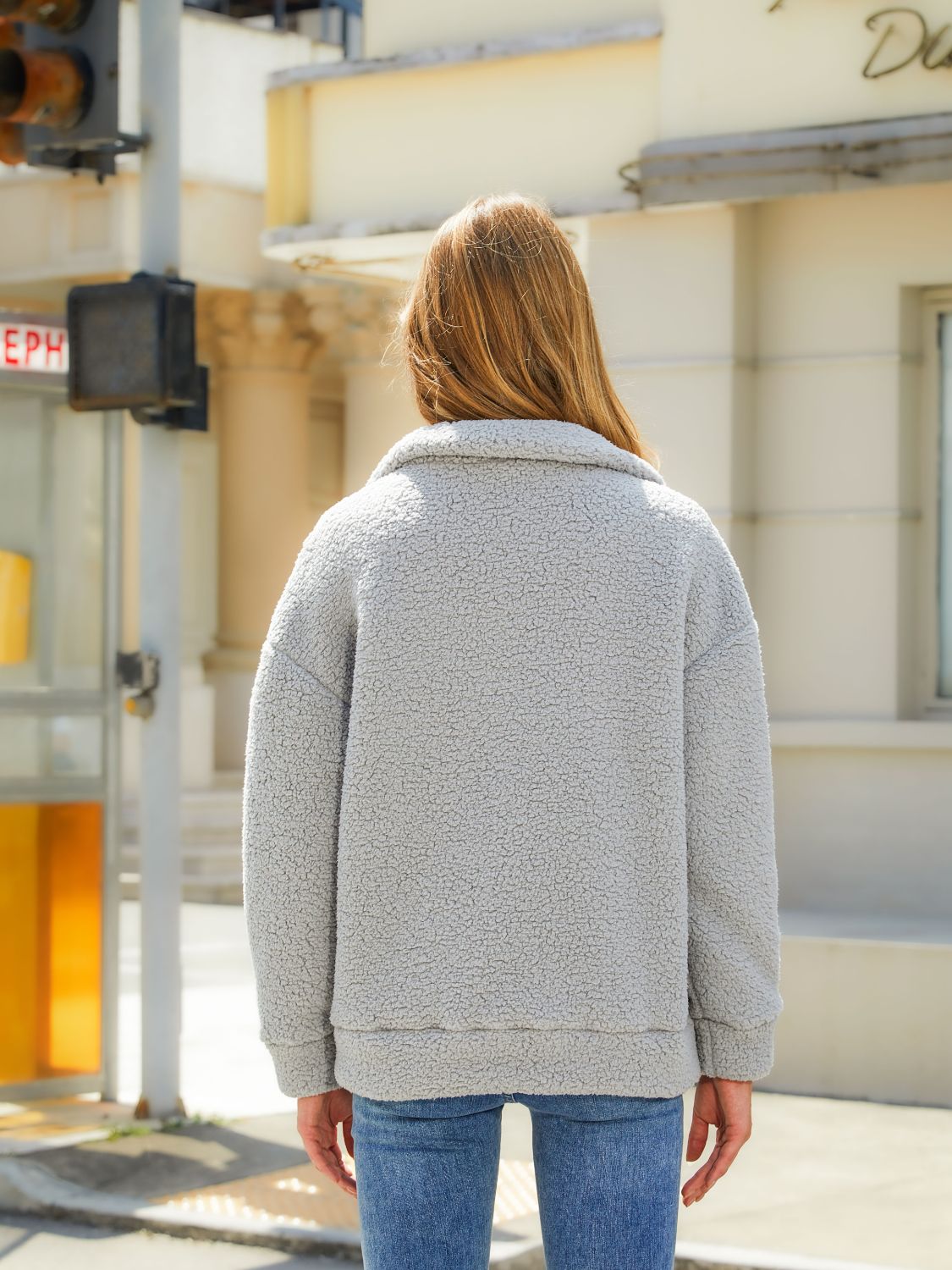 Zip-up Collared Neck Jacket (4)