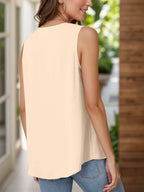 Full Size Ruched V-neck Tank (2)
