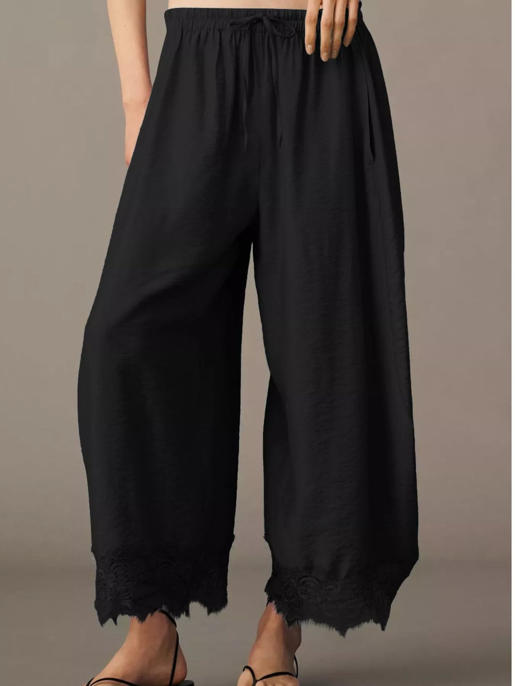 Drawstring Wide Leg Pants (29)