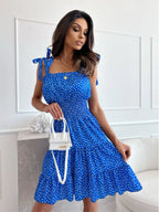 Polka Dot Square Neck Mini Cami Dress (3)