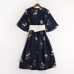 Floral V-neck Dress photo 4