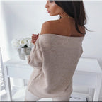 One-line Collar Button Long Sleeve Solid Color Base photo 3
