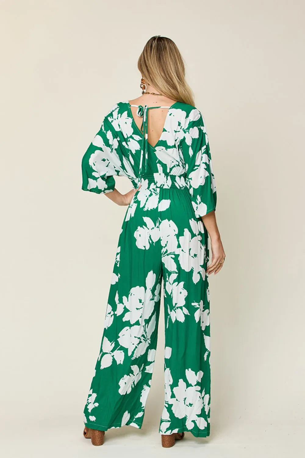 Full Size Printed Tie Back Wide Leg Jumpsuit (14)