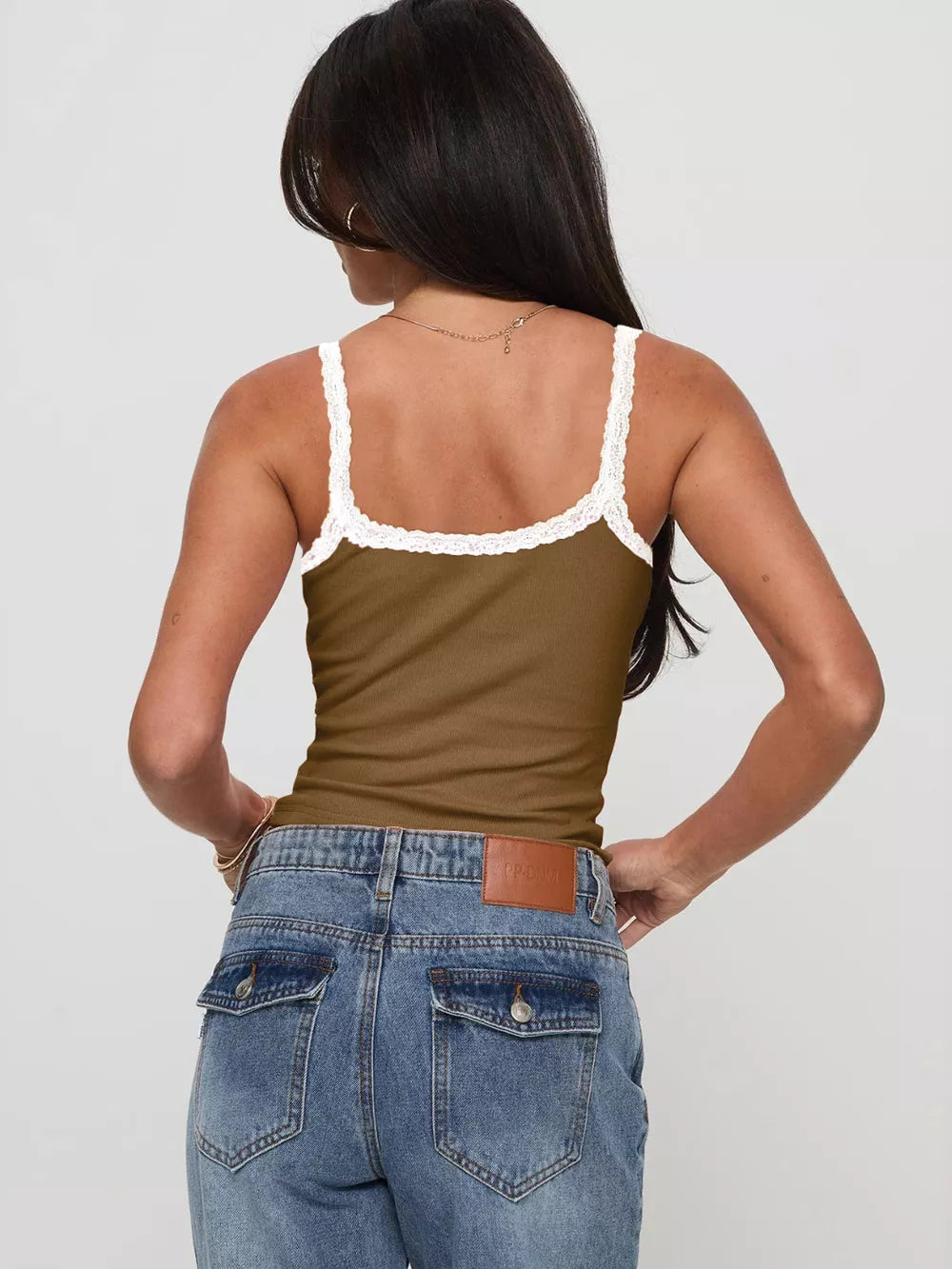 Lace Detail Cropped Cami (2)