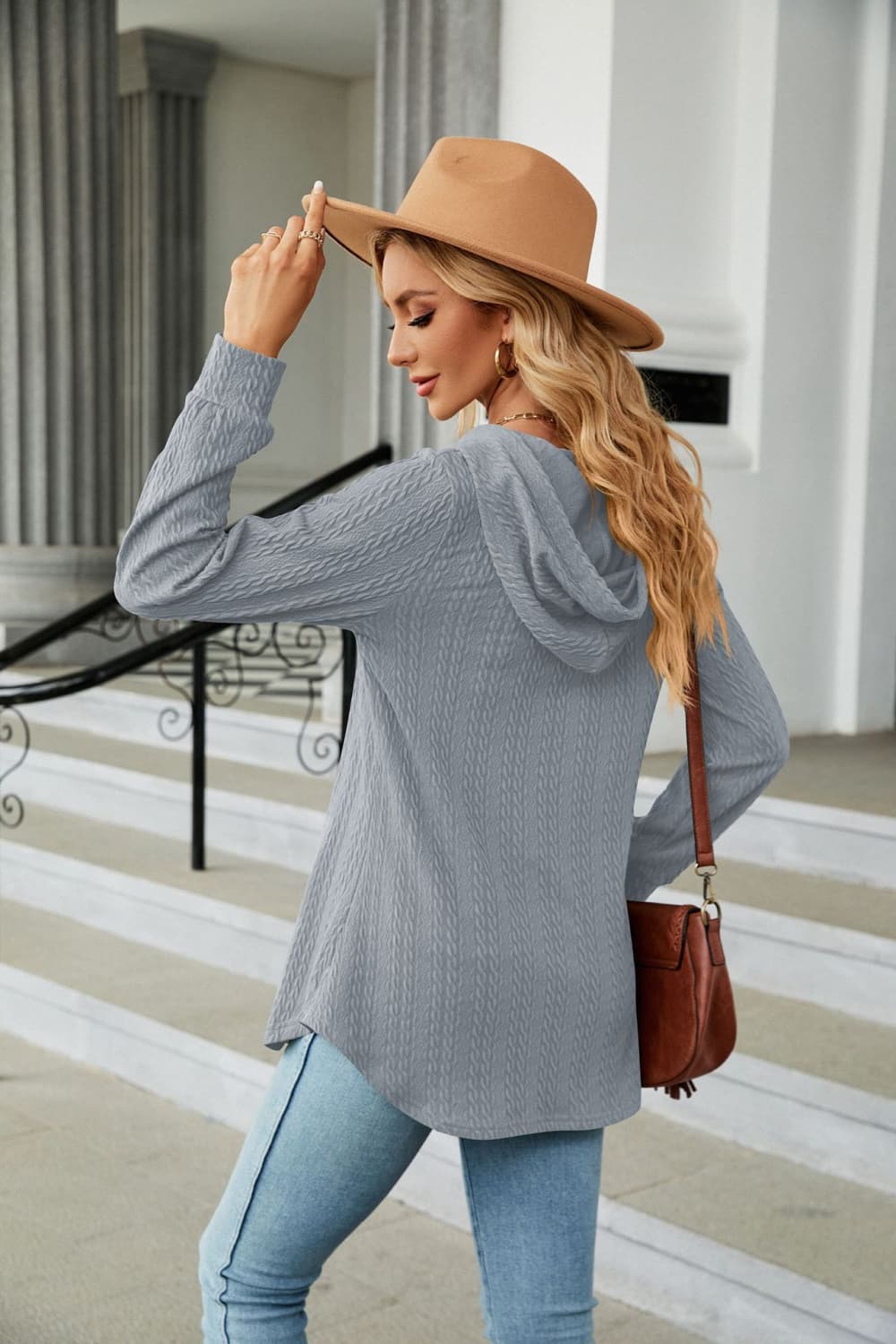 Long Sleeve Hooded Blouse (24)