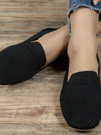 Square Toe Flat Slip-ons (5)