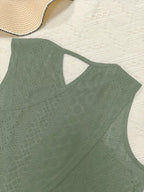 Hollow-out Knit Tank Top (3)
