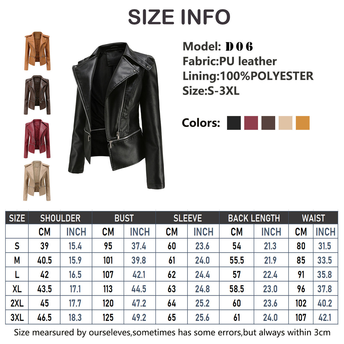 Motorcycle Leather Jacket photo 4