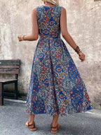 Paisley Print Sleeveless Romper (11)