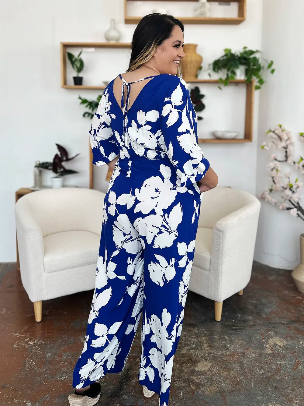 Full Size Printed Tie Back Wide Leg Jumpsuit (11)