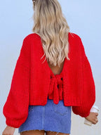 Chunky Knit Tie-front Cardigan (7)