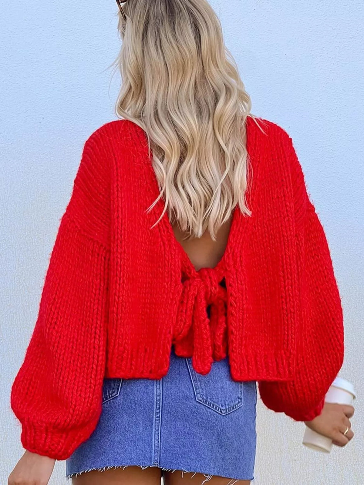 Chunky Knit Tie-front Cardigan (7)