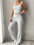 Square Neck Tank Drawstring Pants Set (12)