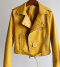 Small Leather Jacket variant CJNSWTFP00084-Yellow-M|CJNSWTFP00084-Yellow-XL|CJNSWTFP00084-Yellow-S|CJNSWTFP00084-Yellow-L