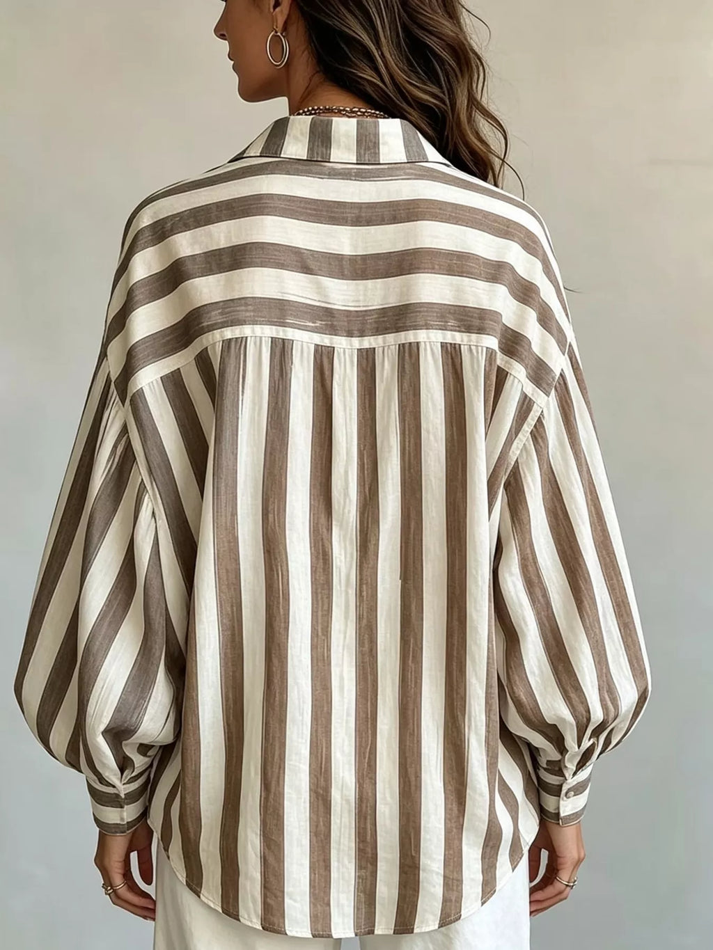Striped Loose Fit Shirt (3)