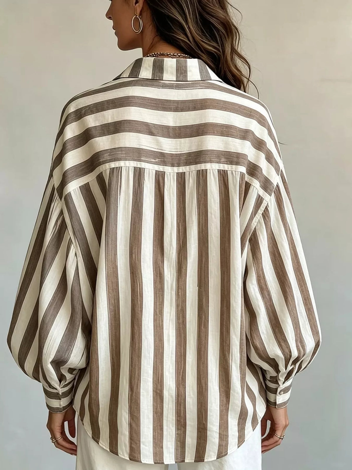 Striped Loose Fit Shirt (3)