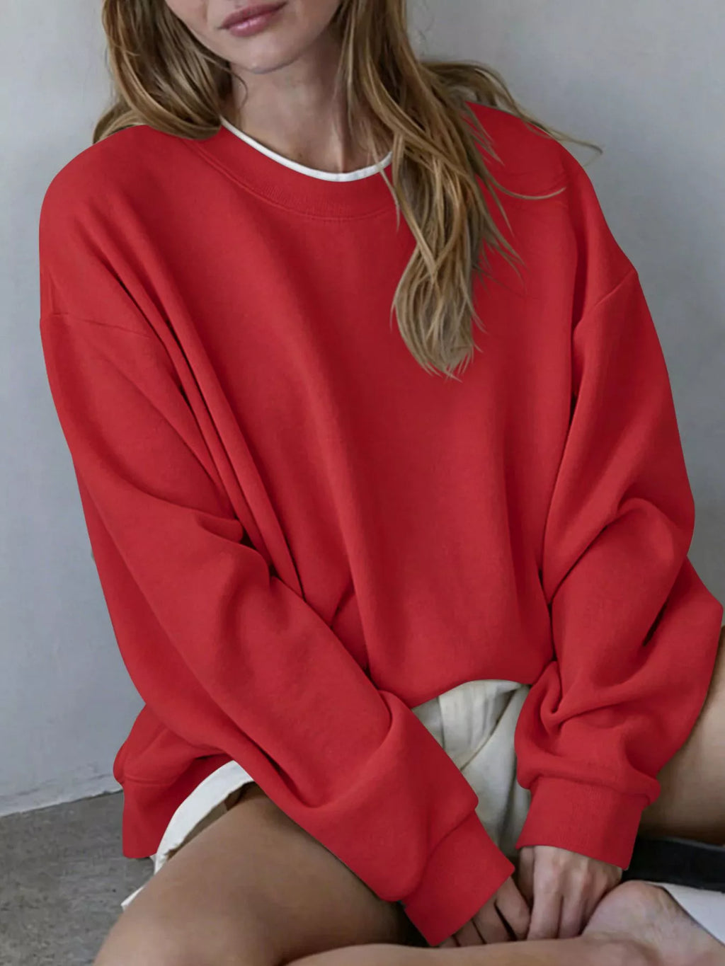 Oversized Crew Neck Sweatshirt (3)