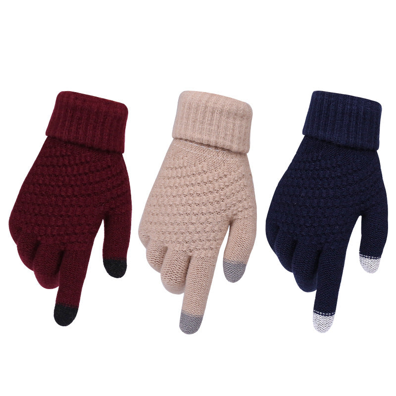 Couple Knitted Gloves Touch Screen photo 1