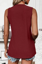 Eyelet Round Neck Tank (15)