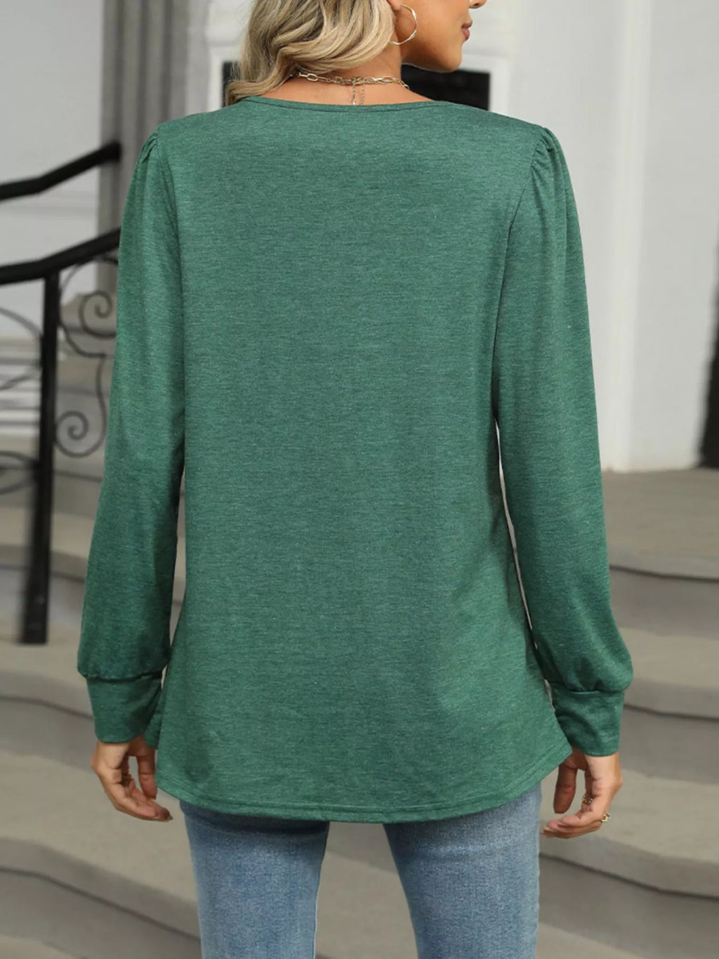 Long Sleeve Round Neck T-shirt (5)