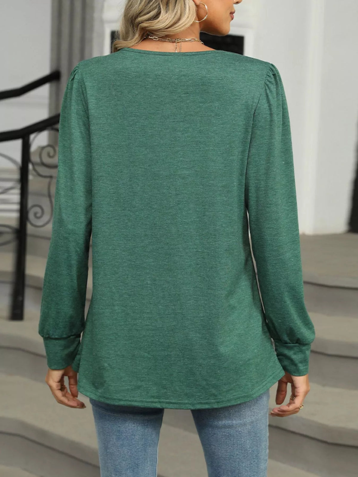 Long Sleeve Round Neck T-shirt (5)