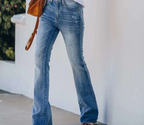 High-rise Stretch Bootcut Jeans photo 1
