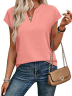 Notched Short Sleeve T-shirt (20)