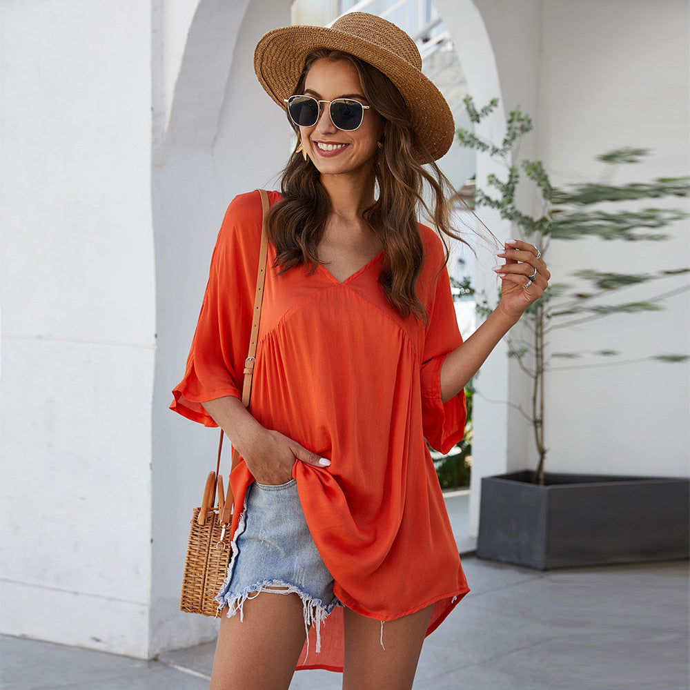 Casual V-neck Dress photo 1