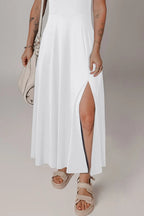 Side Slit Scoop Neck Wide Strap Dress (16)