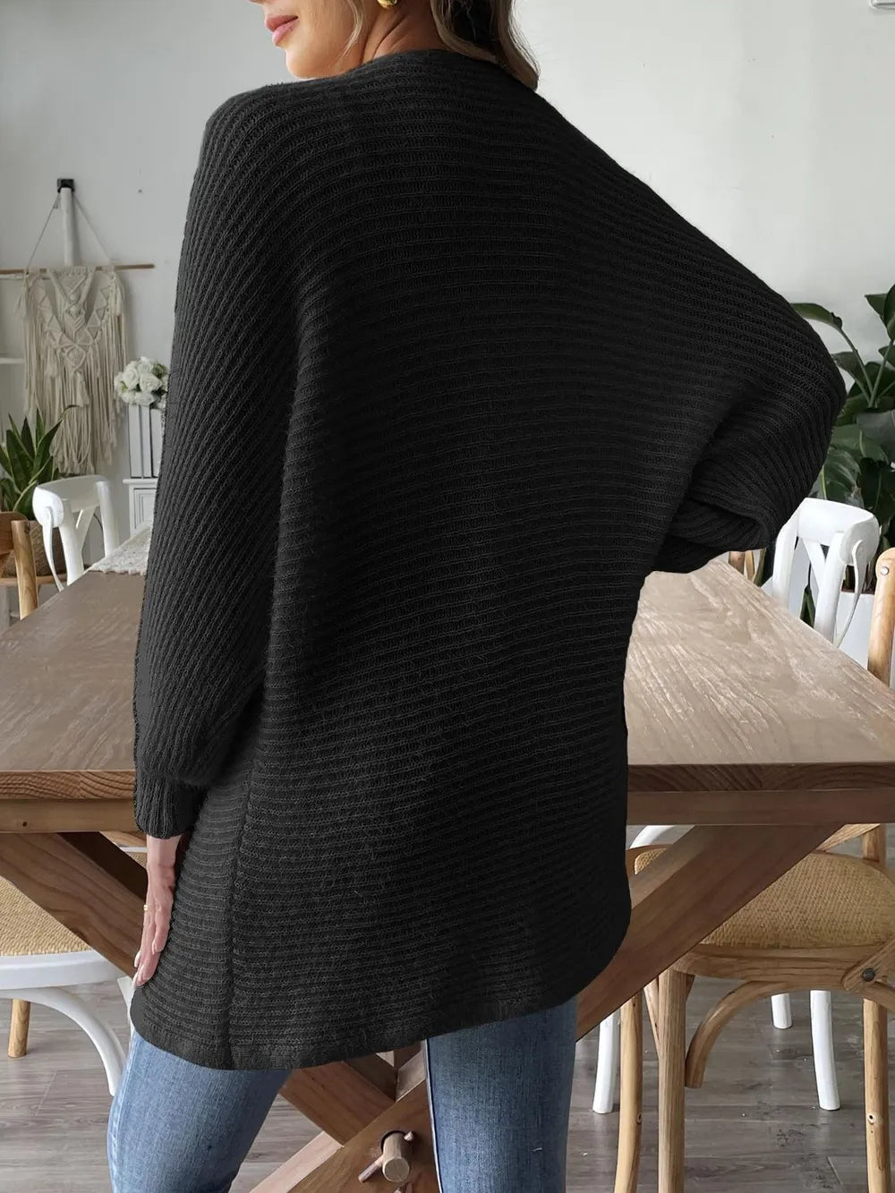 Open Front Long Sleeve Cardigan (14)