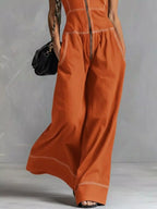 Zip Front Sleeveless Wide Leg Jumpsuit (8)