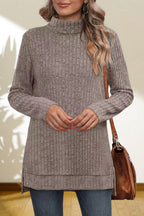 Turtleneck High Low Top (14)