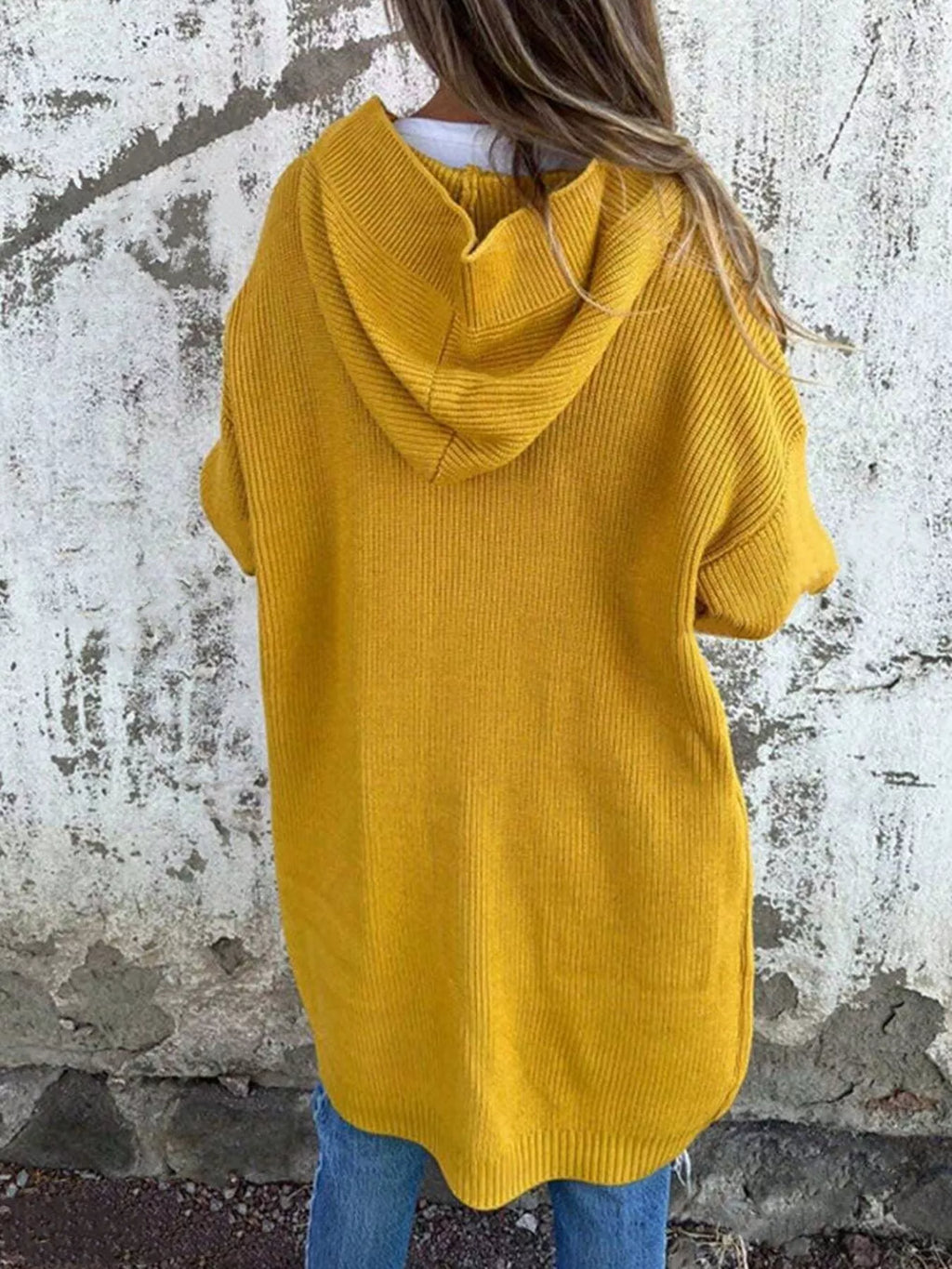 Full Size Button-down Hooded Cardigan Plus (13)