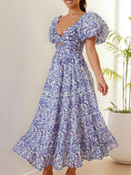 Off-shoulder Floral Tiered Dress Ruffle Details (31)