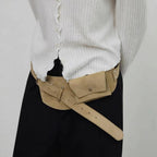Retro Brown Suede Wide Belt photo 3