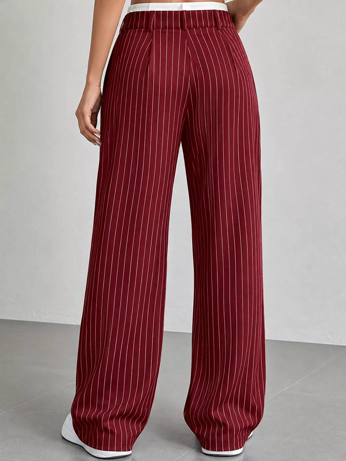 Striped Wide-leg Pants (3)