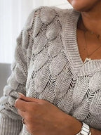 V-neck Knitted Sweater (6)