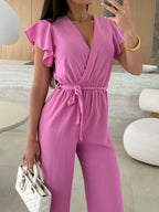 Surplice Wide Leg Belted Jumpsuit (10)