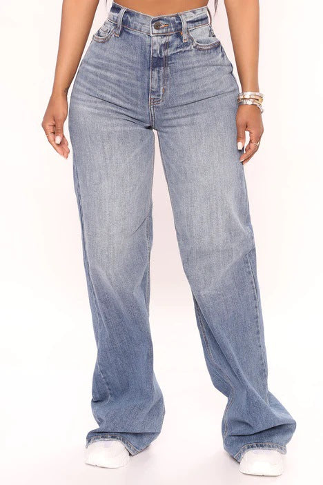 Casual Loose Wide-leg Jeans photo 1