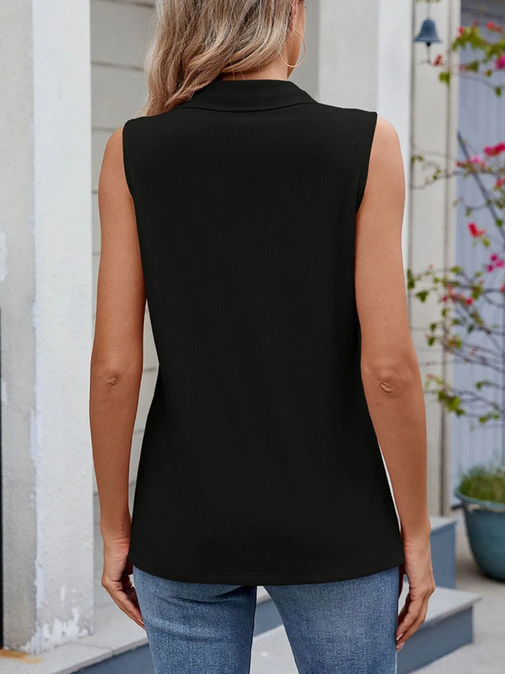 Quarter Zip Collared Tank (5)