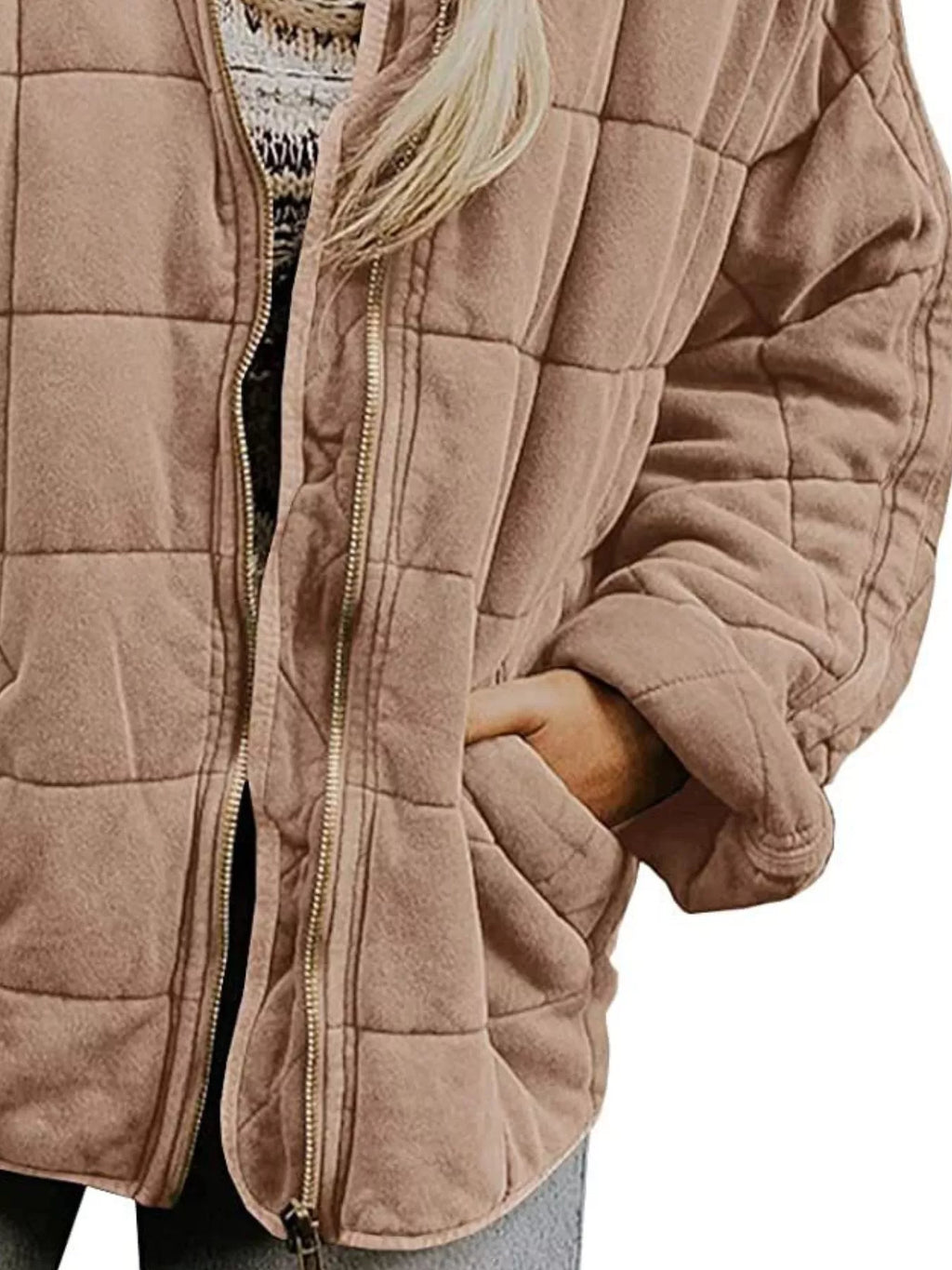 Quilted Zip Up Outerwear (9)