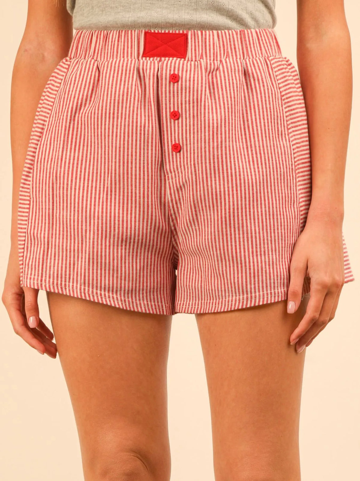 Striped High-waist Shorts (18)