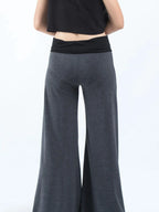 High Waisted Wide Leg Yoga Pants Contrast Waistband (5)
