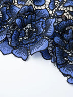 Printed V-neck Ruffle Sleeve Midi Dress (14)