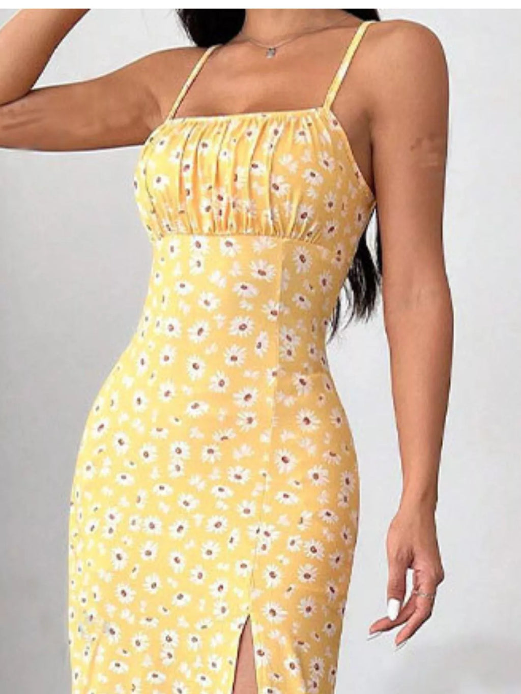 Slit Spaghetti Strap Midi Dress (17)