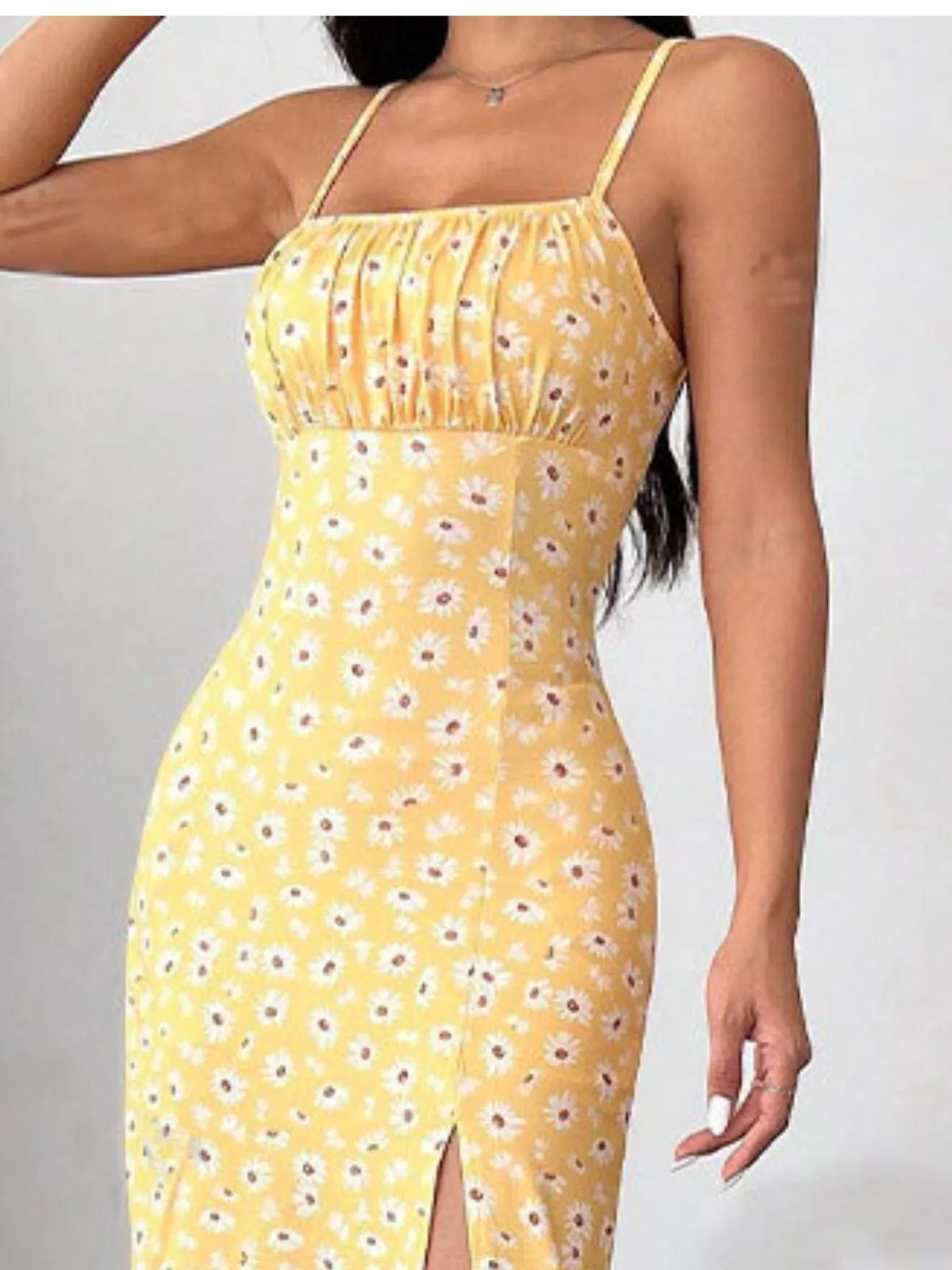 Slit Spaghetti Strap Midi Dress (17)